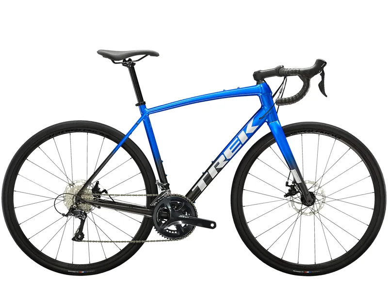 TREK Domane AL 3 Disc Road Bike in Alpine Blue to Dnister Black Fade